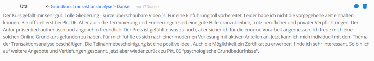 Rezension Transaktionsanalyse Rezension Transaktionsanalyse