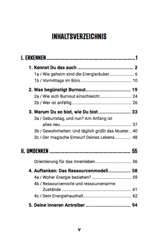 Burnout vorbeugen - Inhalt Burnout vorbeugen - Inhalt