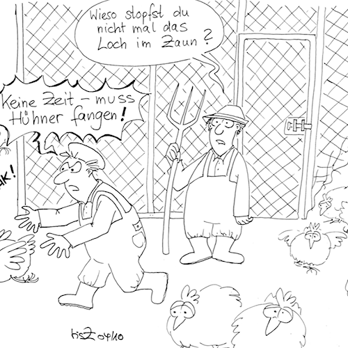 Burnout-Huehner-fangen
