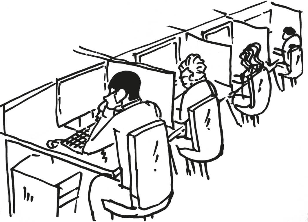 Antreiber im Büro Antreiber im Büro